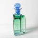 Vintage Green and Blue Glass Decanter Antikva by Bertil Vallien Sweden 1994
