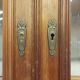 Art Nouveau buffet in carved oak with vine decoration