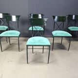 Vintage dining chairs by Belgo chrom, set of 6 - 1970s