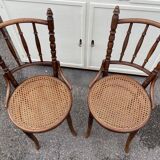 2 Viennese chairs bistro fischel curved wood