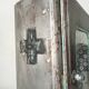 Vintage metal medicine cabinet from the 1950s