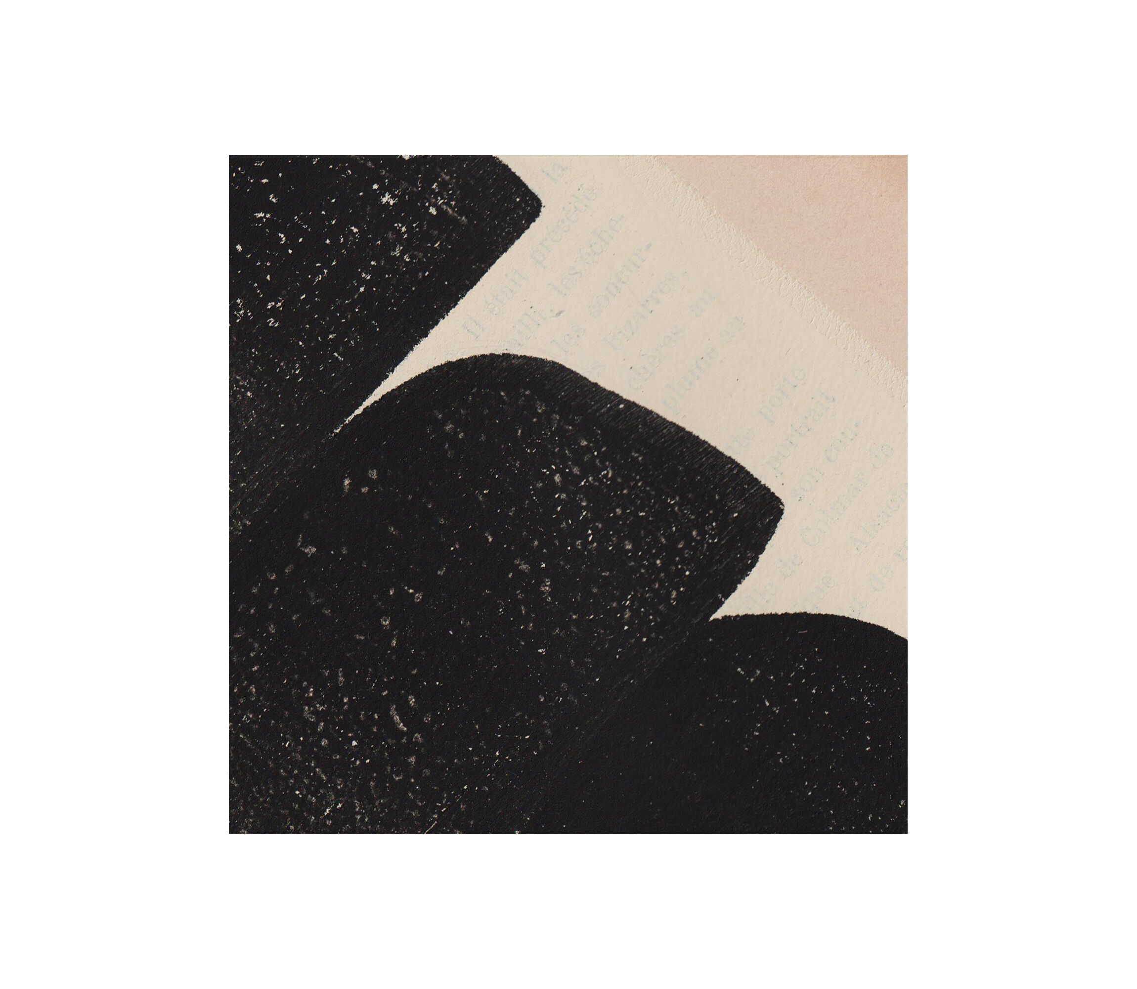 Peinture  sur papier ancien • M680 • signé eawy