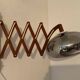 Scandinavian “scissors” wall lamp in teak from the 50s and 60s