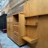 Huge piece of furniture by Guillerme and Chambron, 1950s