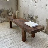 Brutalist workbench solid cherry coffee table