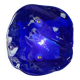 Applique murale en verre de Murano soufflé bleu, années 70