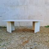 Travertine coffee table