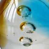 Multicolored Blown Glass Paperweight