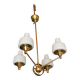 Lustre doré opalines vintage