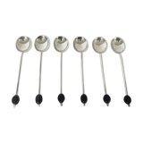 6 solid silver mocha spoons