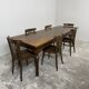 Grande table de ferme ancienne en chêne – 229 cm