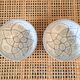 Lot of 2 small grey bowls made of Moroccan ceramic