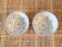 Lot of 2 small grey bowls made of Moroccan ceramic
