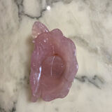 Empty pocket in rose quartz