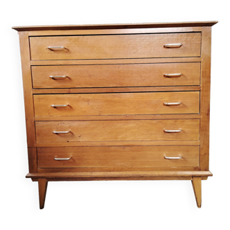 Commode vintage 50s pieds compas
