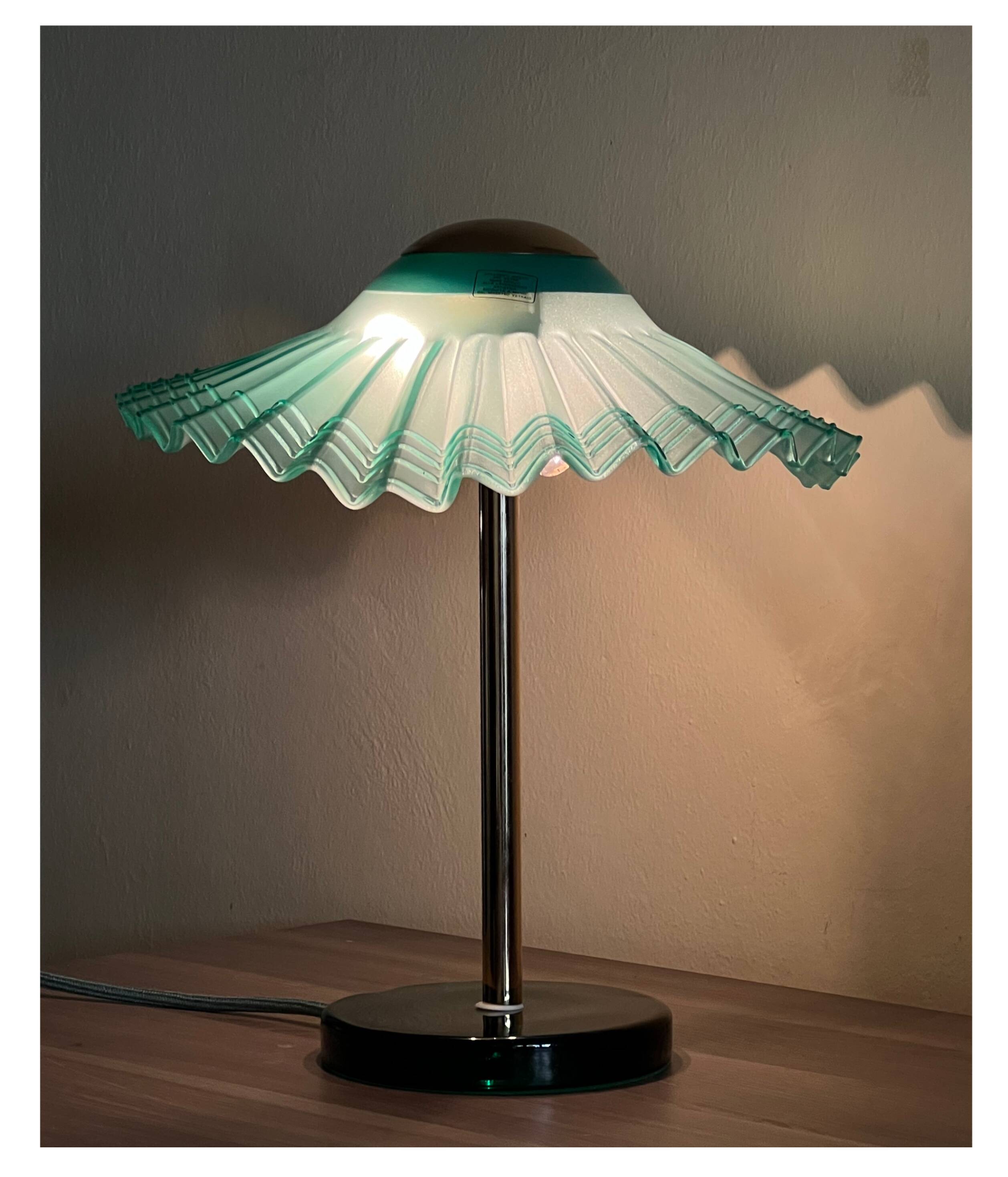 Vintage Murano Glass Table Lamp, 70s