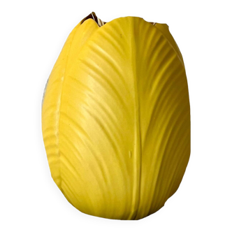 Vase tulipe jaune