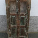 Armoire ancienne vitrée en bois