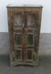 Old glazed wooden wardrobe