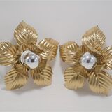 Pair of flower sconces