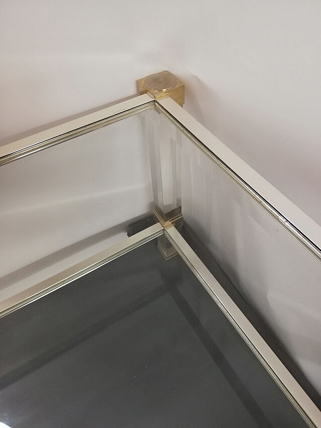 Pierre Vandel coffee table model Altu Glass and altuglas