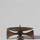 Brutalist Massive Bronze Candle Holder, 1960s