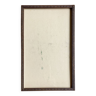 Cadre bois perles avec vitre et dos carton gris