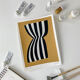Original gouache painting "Stripes"