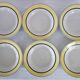 6 vintage Badonviller earthenware soup plates