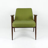 Restored vintage green lounge armchair from 60's