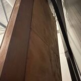 Miroir biseauté de style Henri ii en noyer renaissance fin XIX