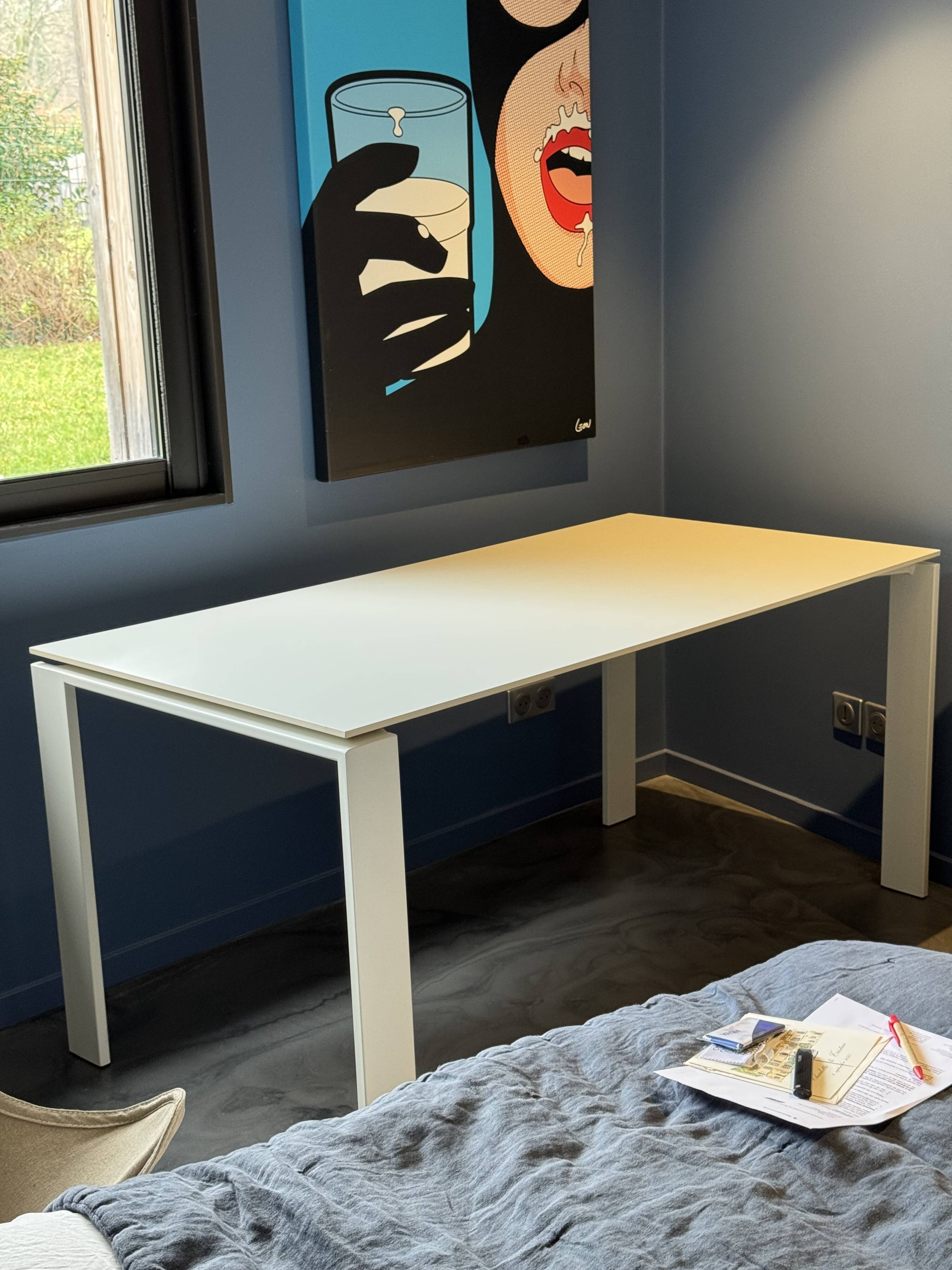 Table four soft touch Kartell 158 x 79 x 72 cm white