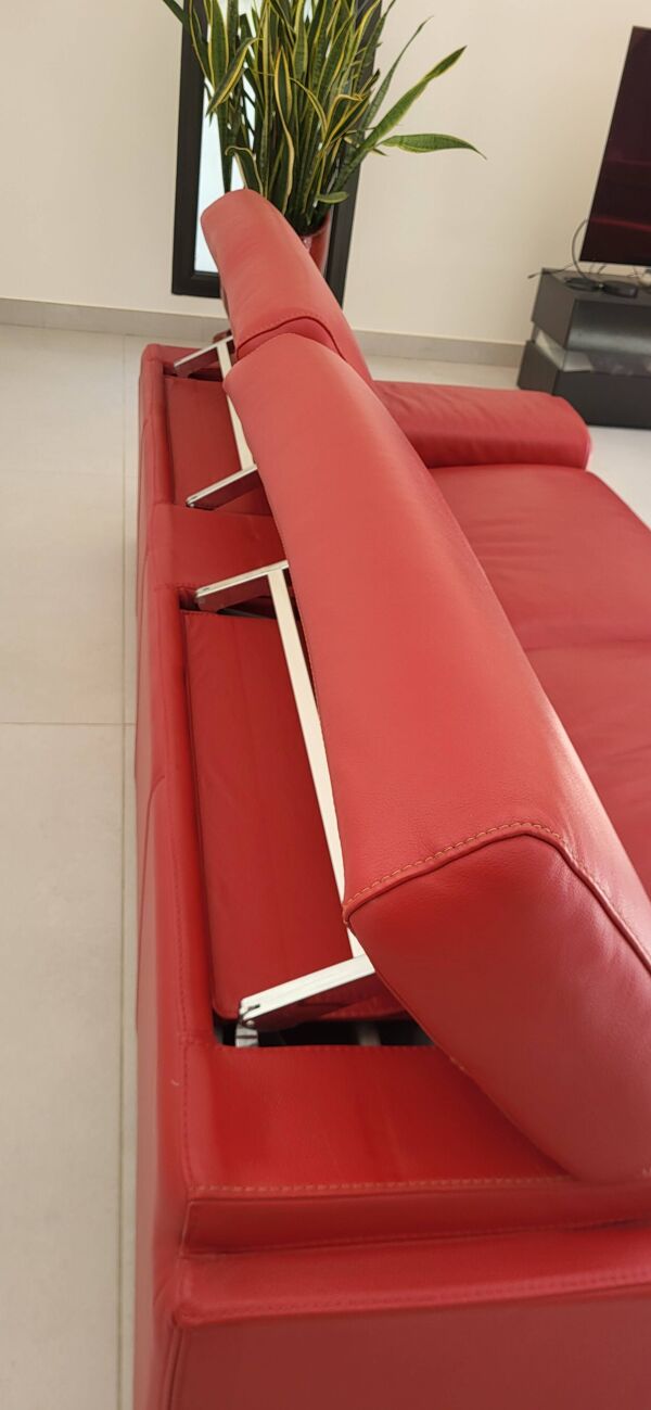 1 canapé roche bobois  rouge