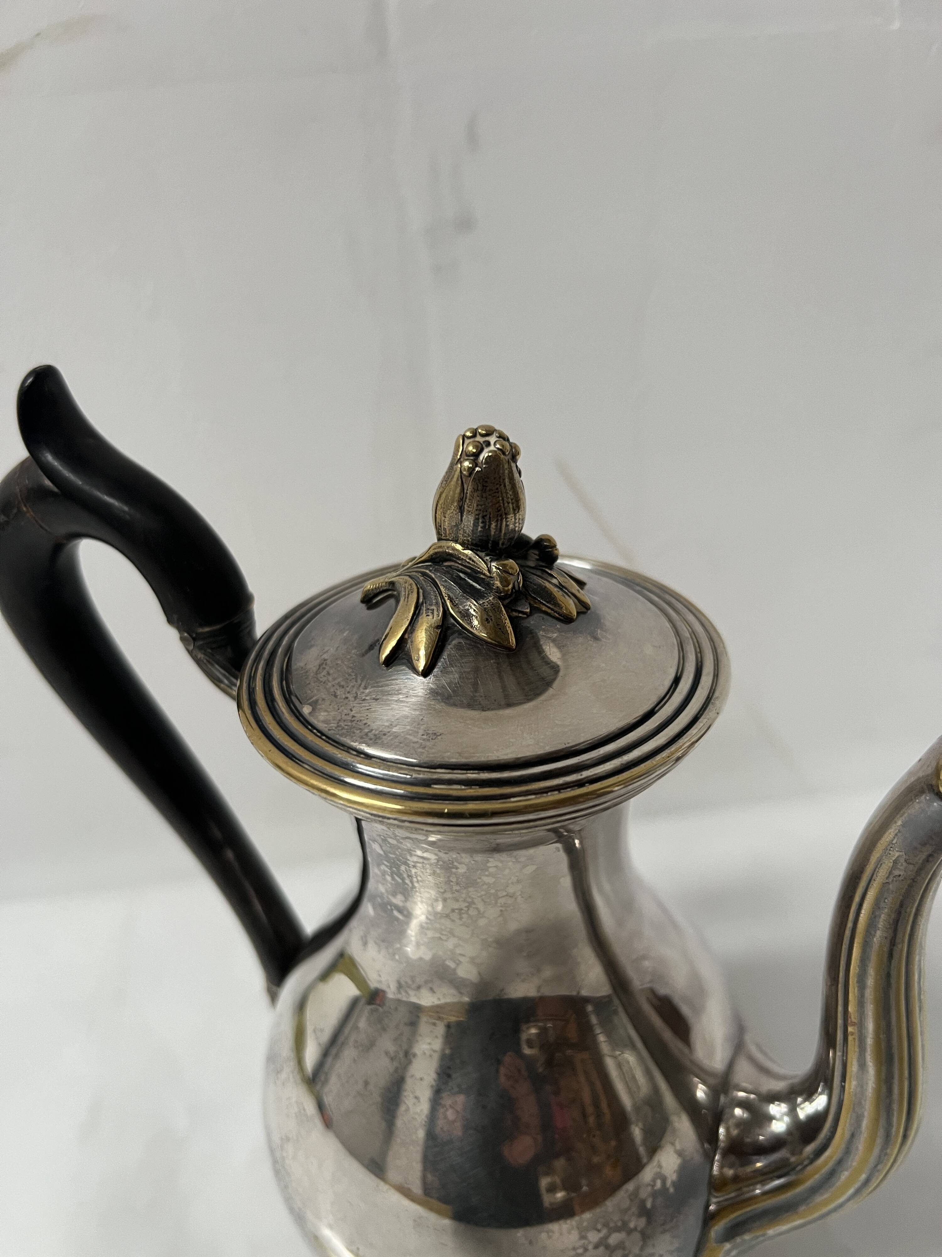 Silver-plated metal verseuse from the Christofle house, 20th century.