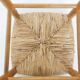 Vintage rattan and wooden stool, France, 1960's