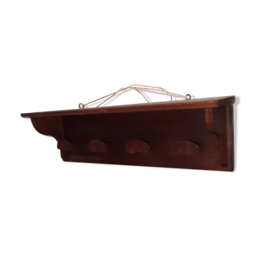 Porte manteau mural en bois