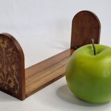 Bookends in fruit wood marquetry
