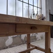 Table mobilier montagne 1950 hêtre massif