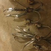 Pair of sconces sheaves of wheat 30x16x50 cm high.