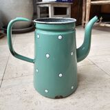 Enameled metal pitcher