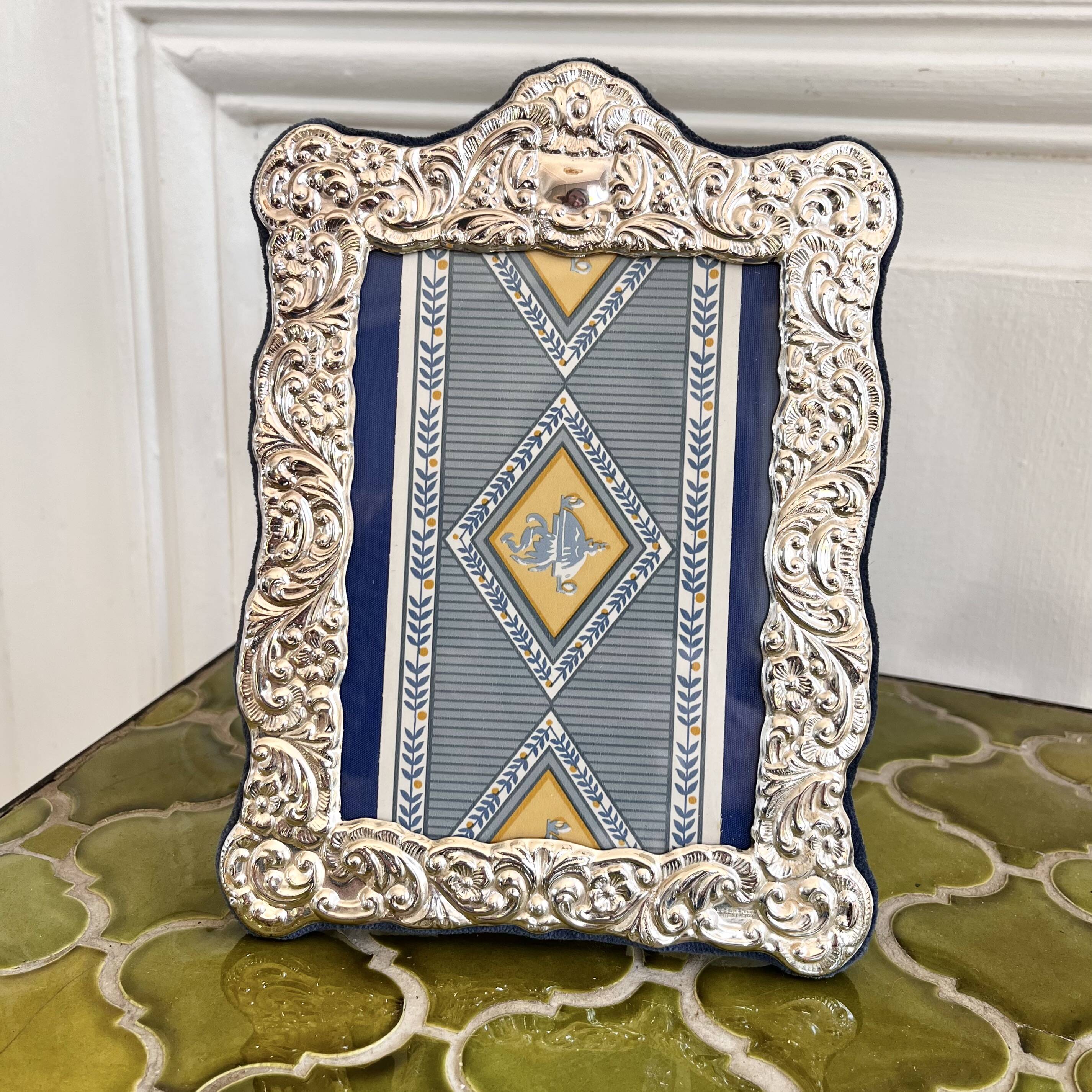 Silver plated photo frame