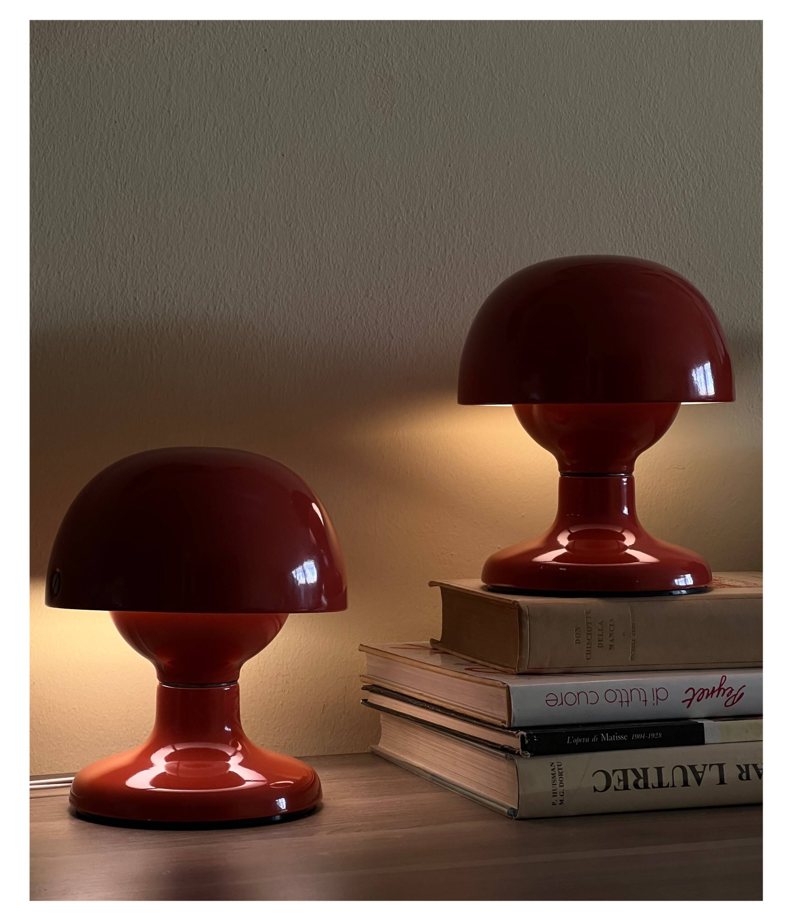 Pair of Jucker Table Lamps by Tobia Scarpa for Flos, 1960s