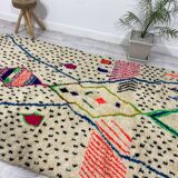 Handcrafted Moroccan Berber carpet 184 x 160 CM