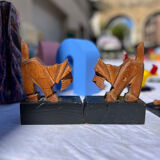Art Deco Scottish bookends pair
