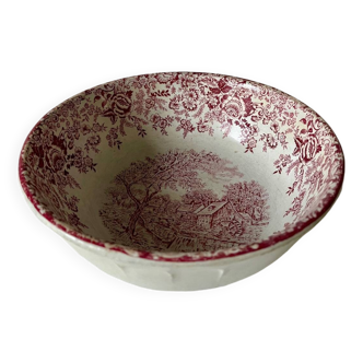 Antique red earthenware bowl