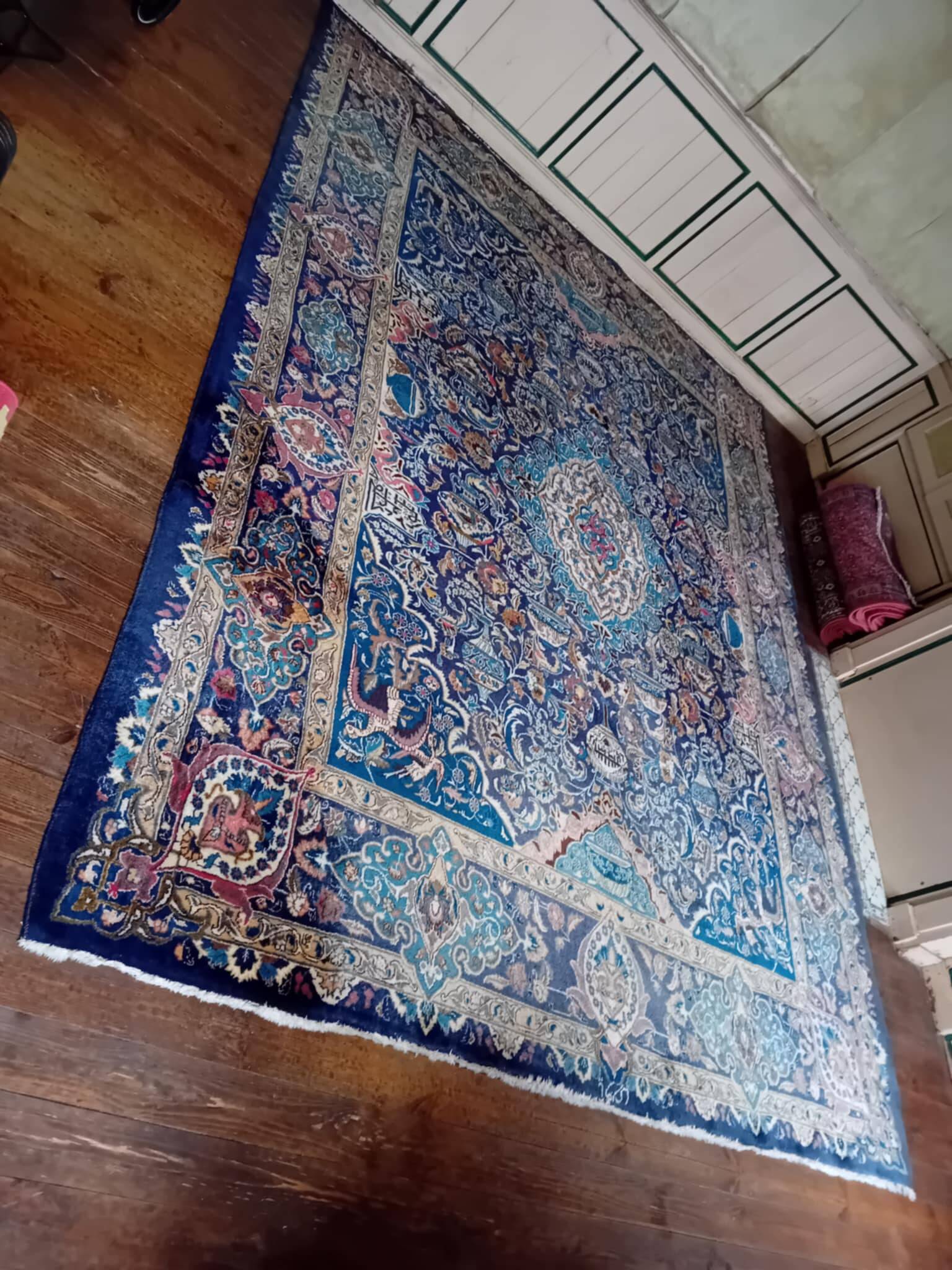 Handmade Persian Kashmar rug 381x291cm