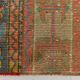 2x9 Vintage Coral Orange & Green Turkish Runner Rug, 70x275Cm