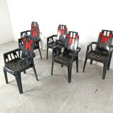 Boston Chairs by Pierre Paulin for Henry Massonnet, 1988, Set of 6