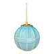 Suspension globe vintage en opaline bleue