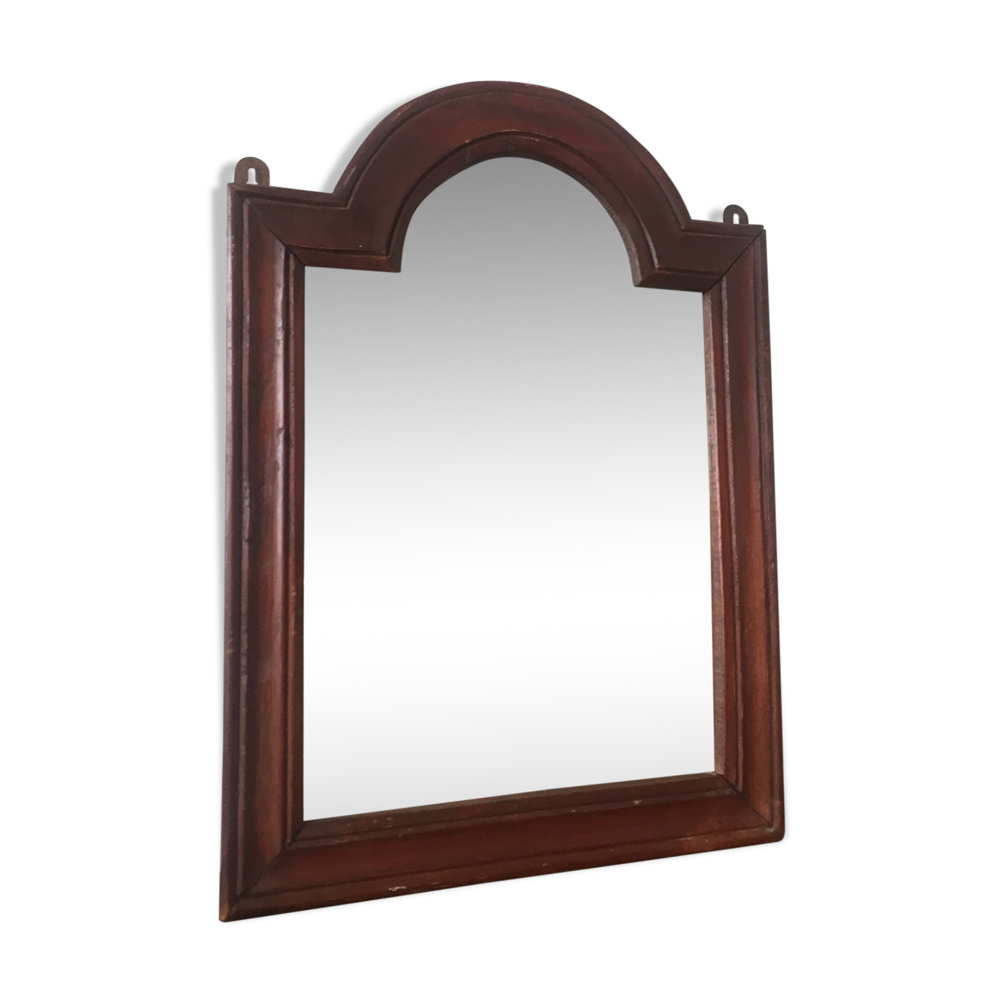 Sculpted wood mirror, stung mirror, chic ethnic style 35x49cm